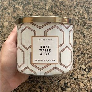 NEW white barn candle